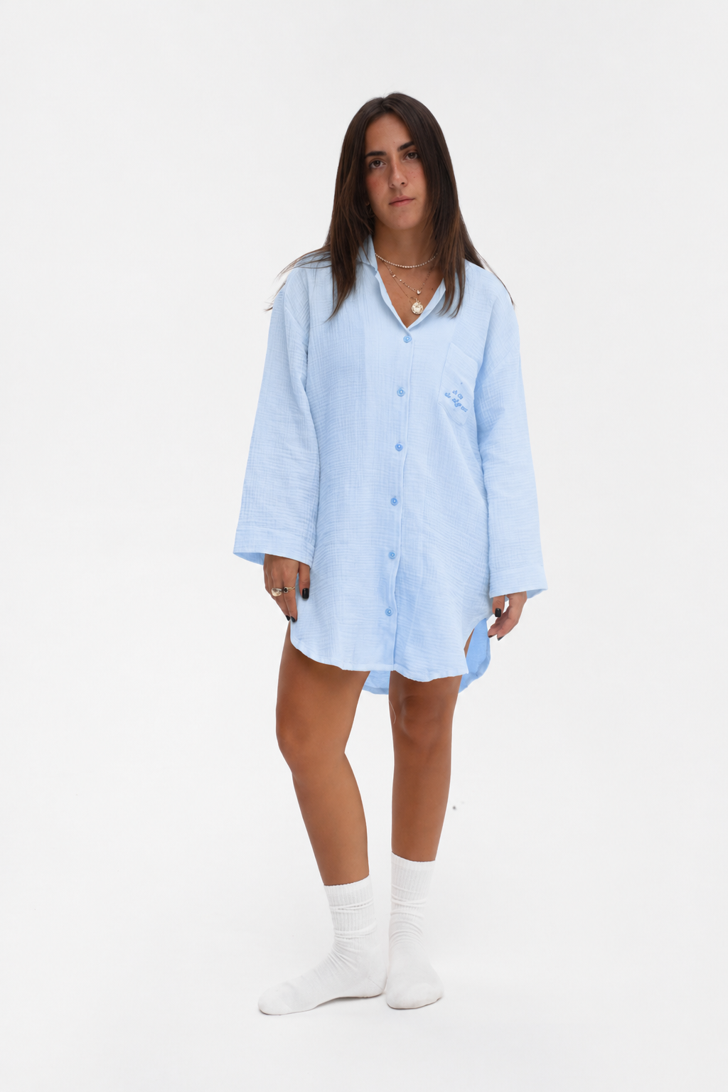 The Slumber Shirt In Sleepy Blue