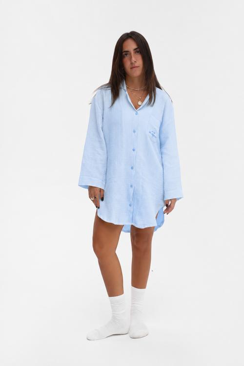 The Slumber Shirt In Sleepy Blue