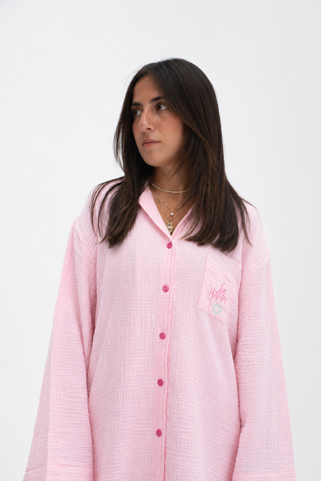 The Slumber Shirt In Powder Pink