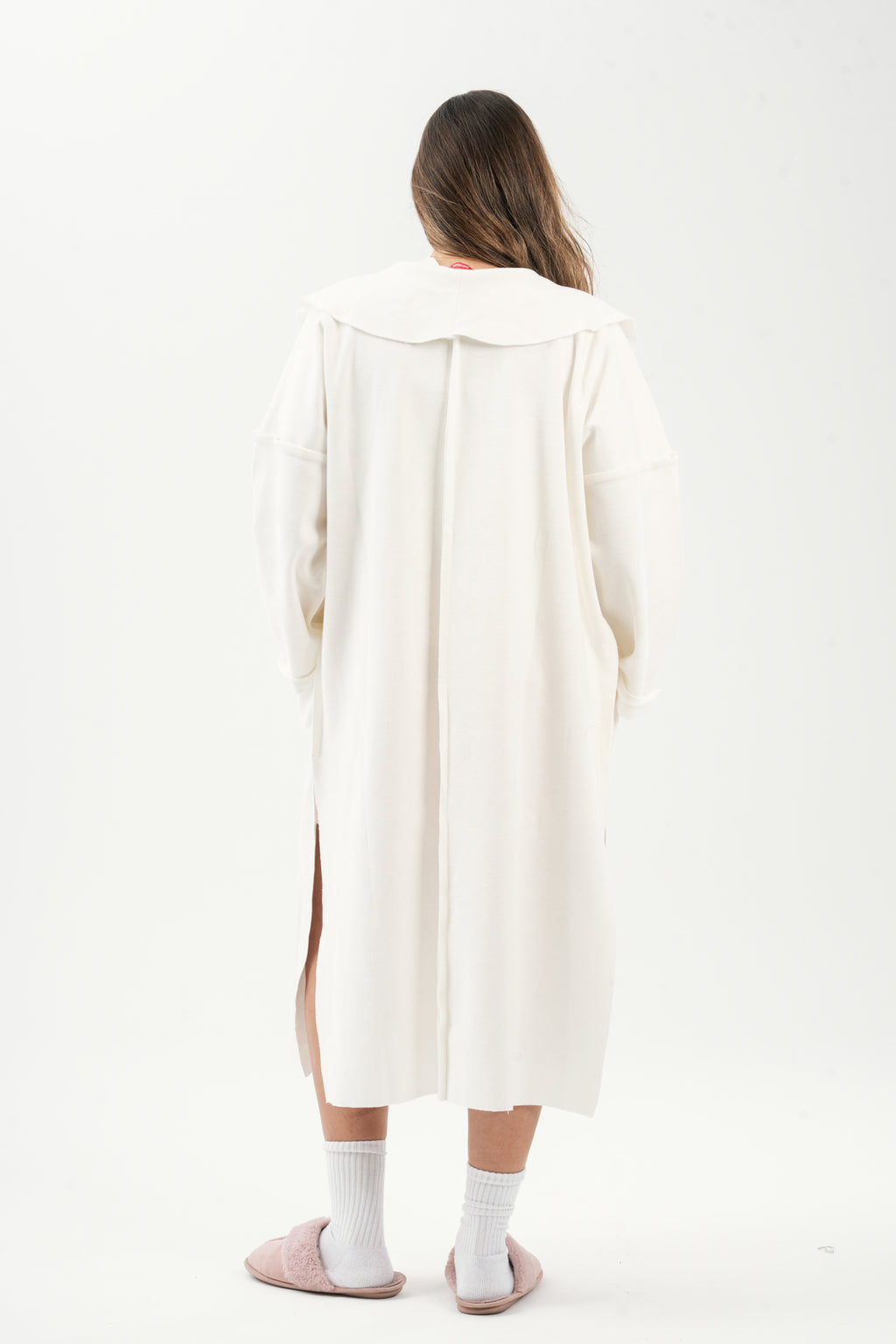 The Sleeplover Robe in biscuit beige