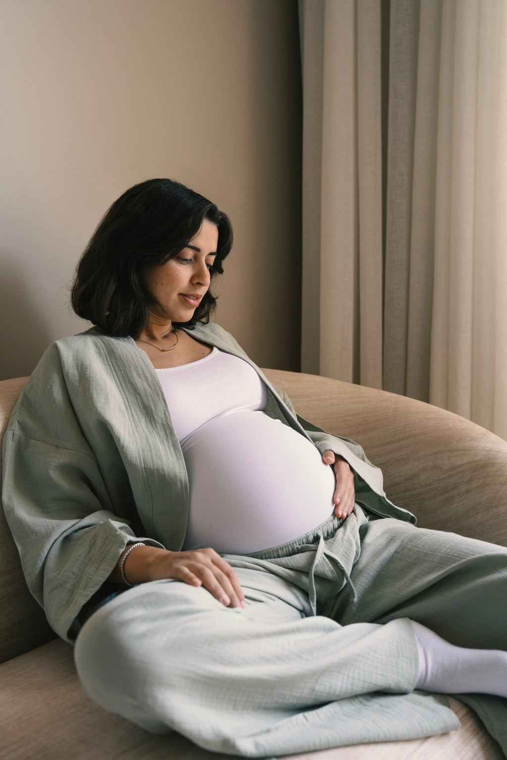 The Cocoon Set - Leafy Green// Maternity Edition