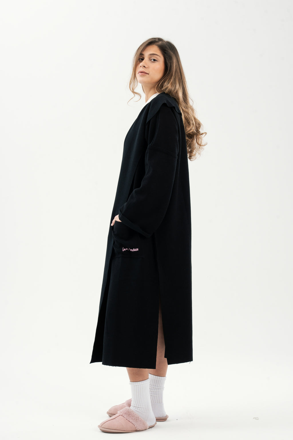 The Sleeplover Robe in Soft Charcoal