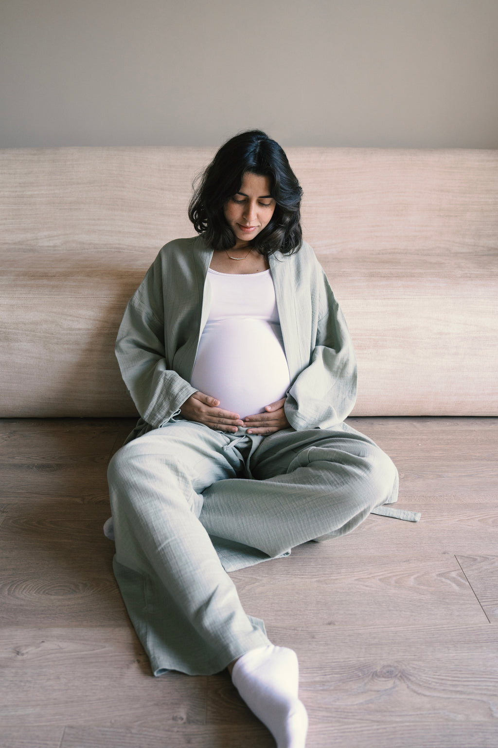 The Cocoon Set - Leafy Green// Maternity Edition