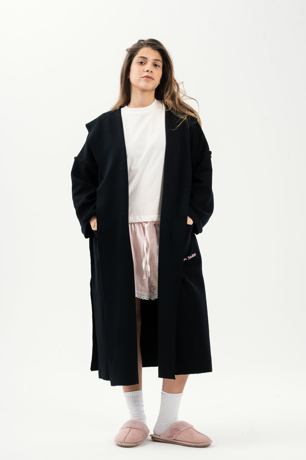 The Sleeplover Robe in Soft Charcoal