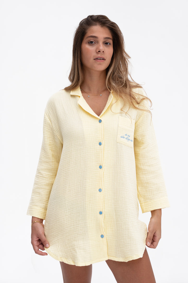 The Slumber Shirt in Butter Yellow