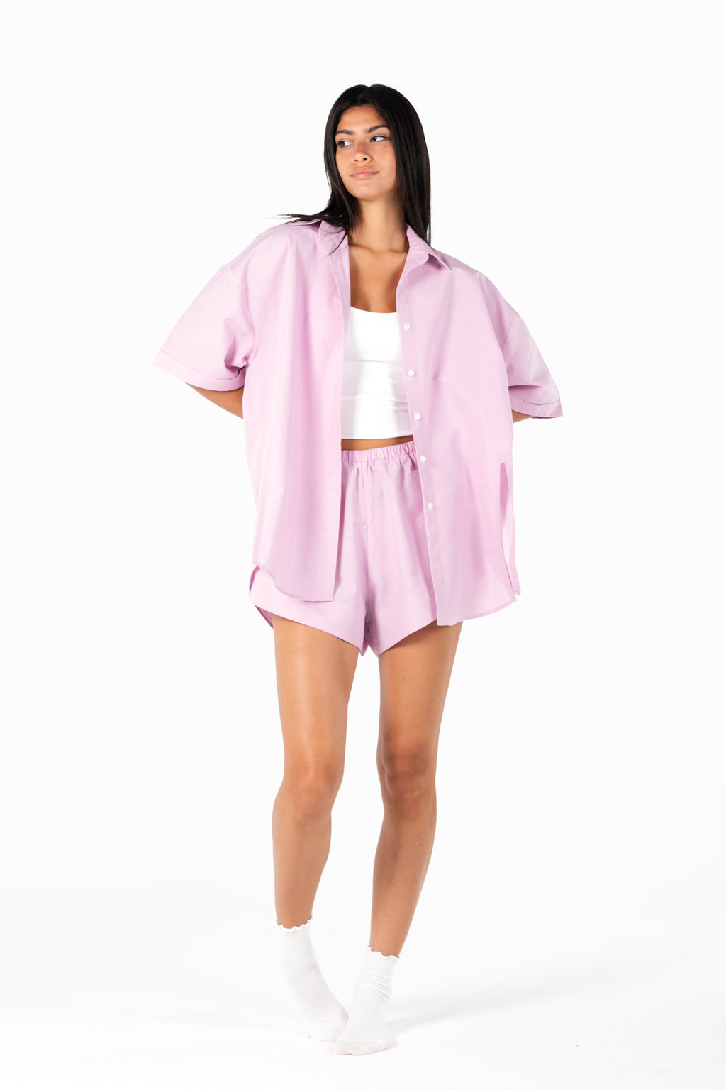 The Slow Errands Linen set in Plush
