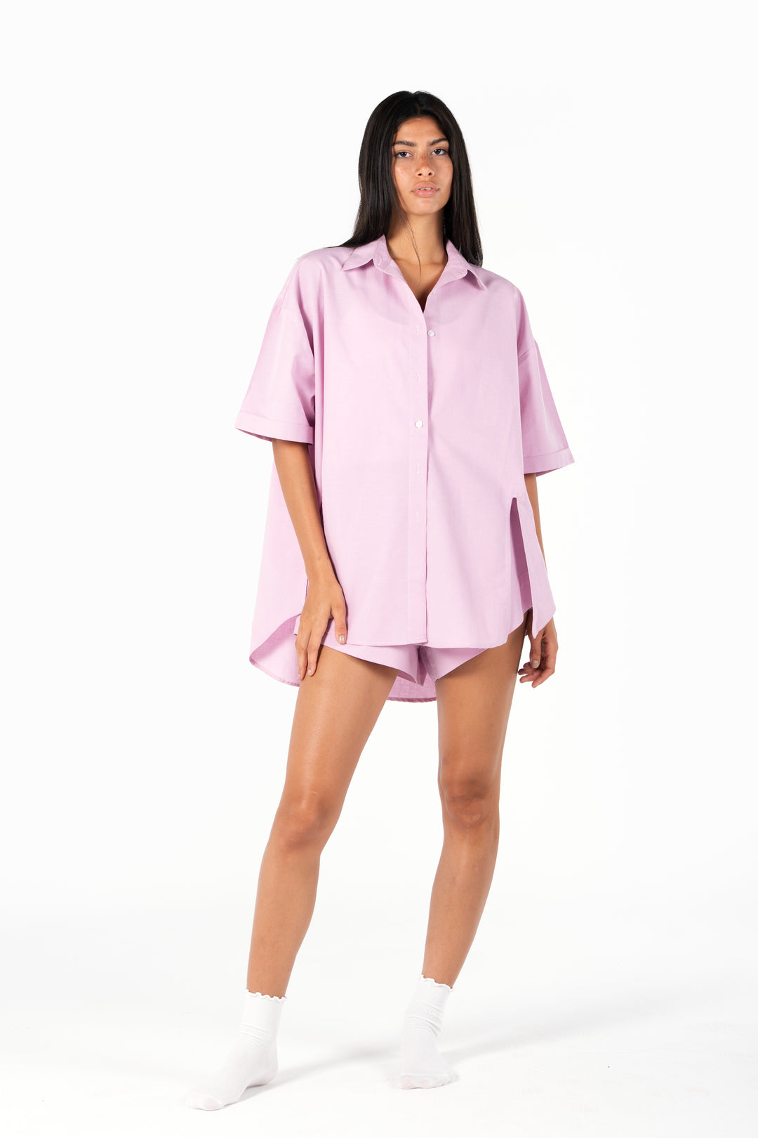 The Slow Errands Linen set in Plush