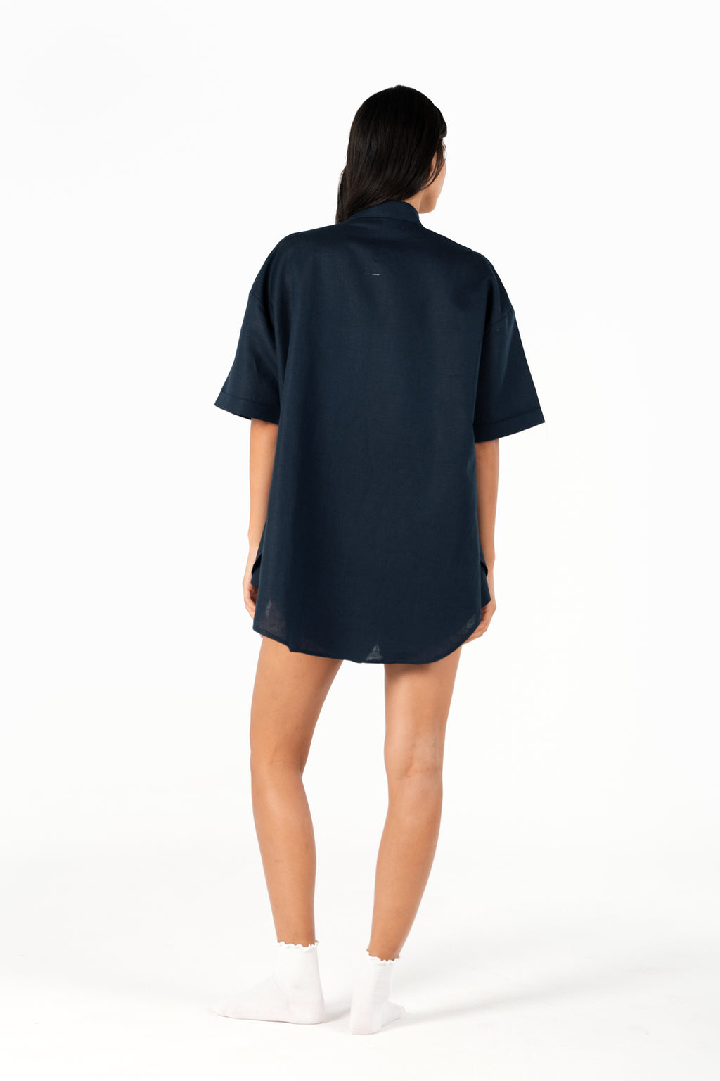 The Slow Errands Linen set in Midnight