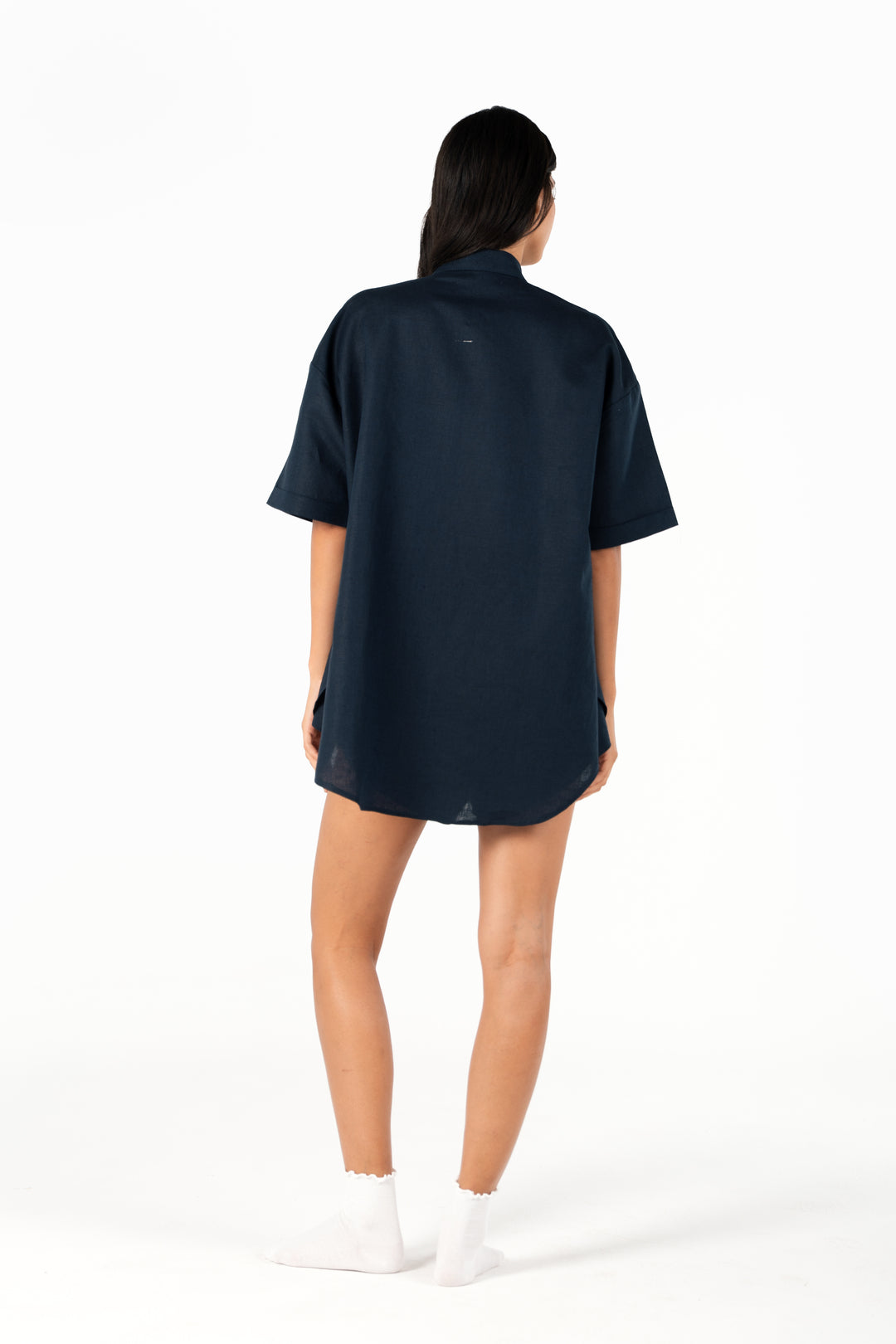 The Slow Errands Linen set in Midnight
