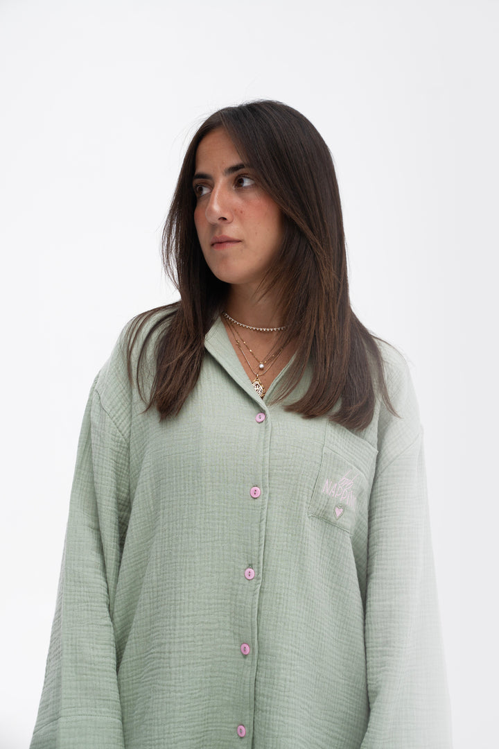 The Slumber Shirt In Soft sage