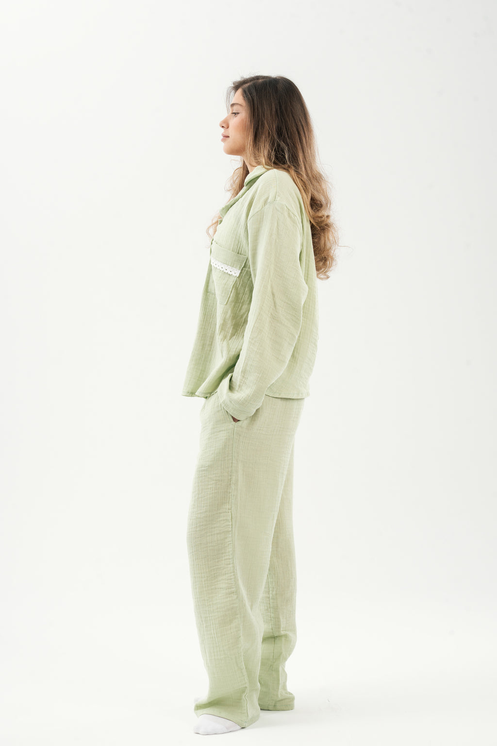 The Butter Biscuit Set in Pistachio Green. 3PCS set