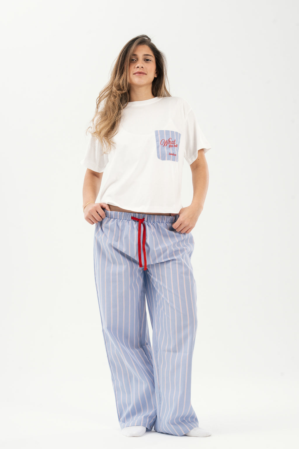 The Stripes & Crumbs Set in Blueberry