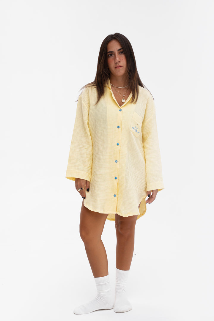 The Slumber Shirt in Butter Yellow