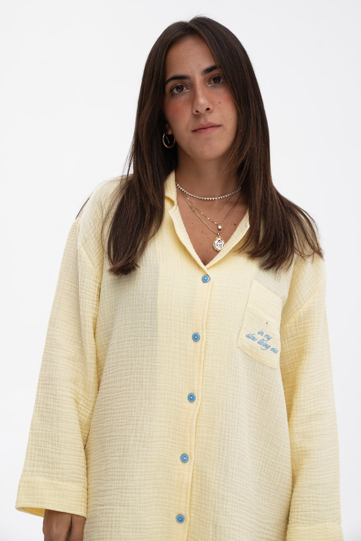 The Slumber Shirt in Butter Yellow