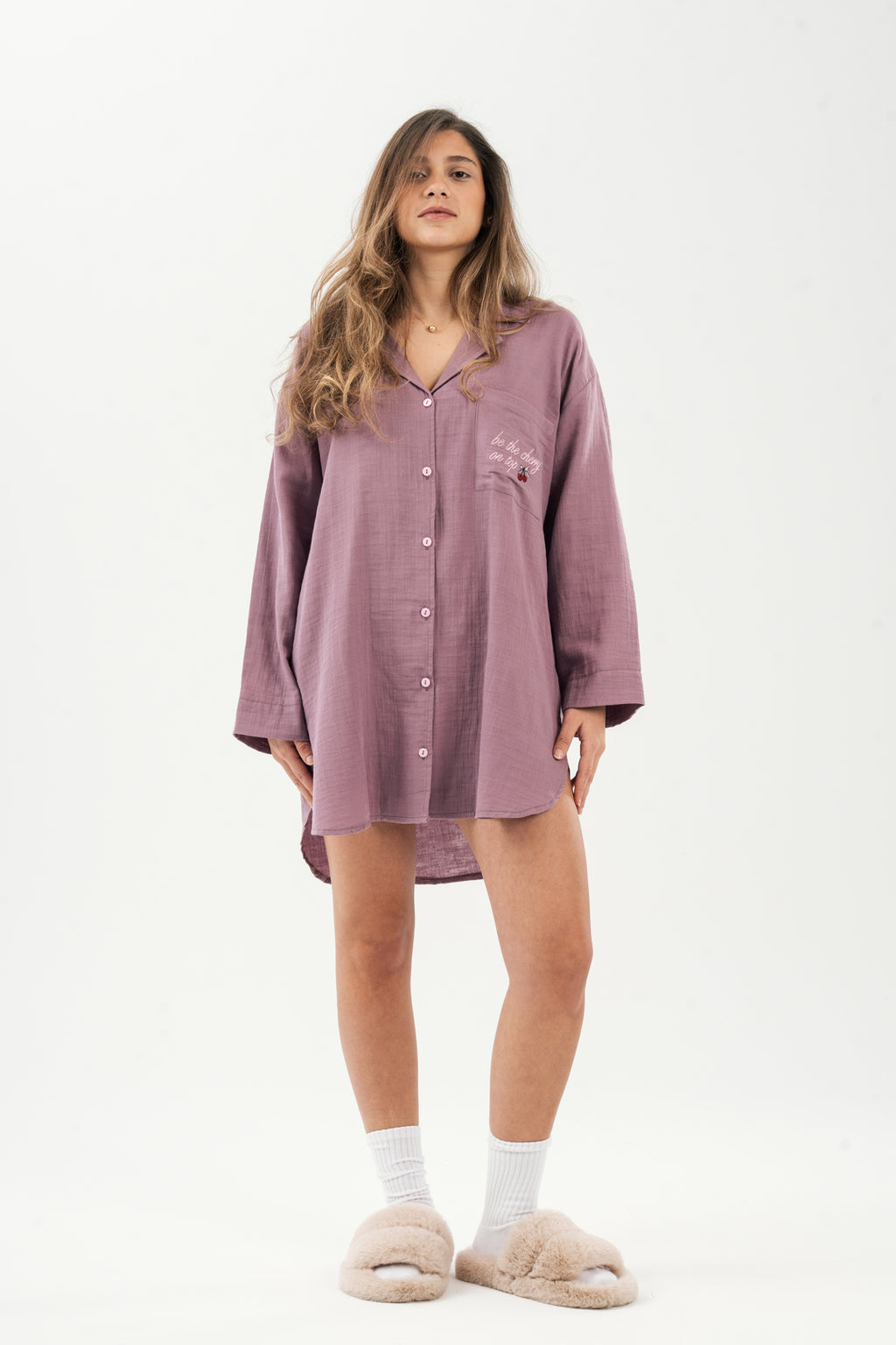 The Slumber Shirt In Sleepy Lavender