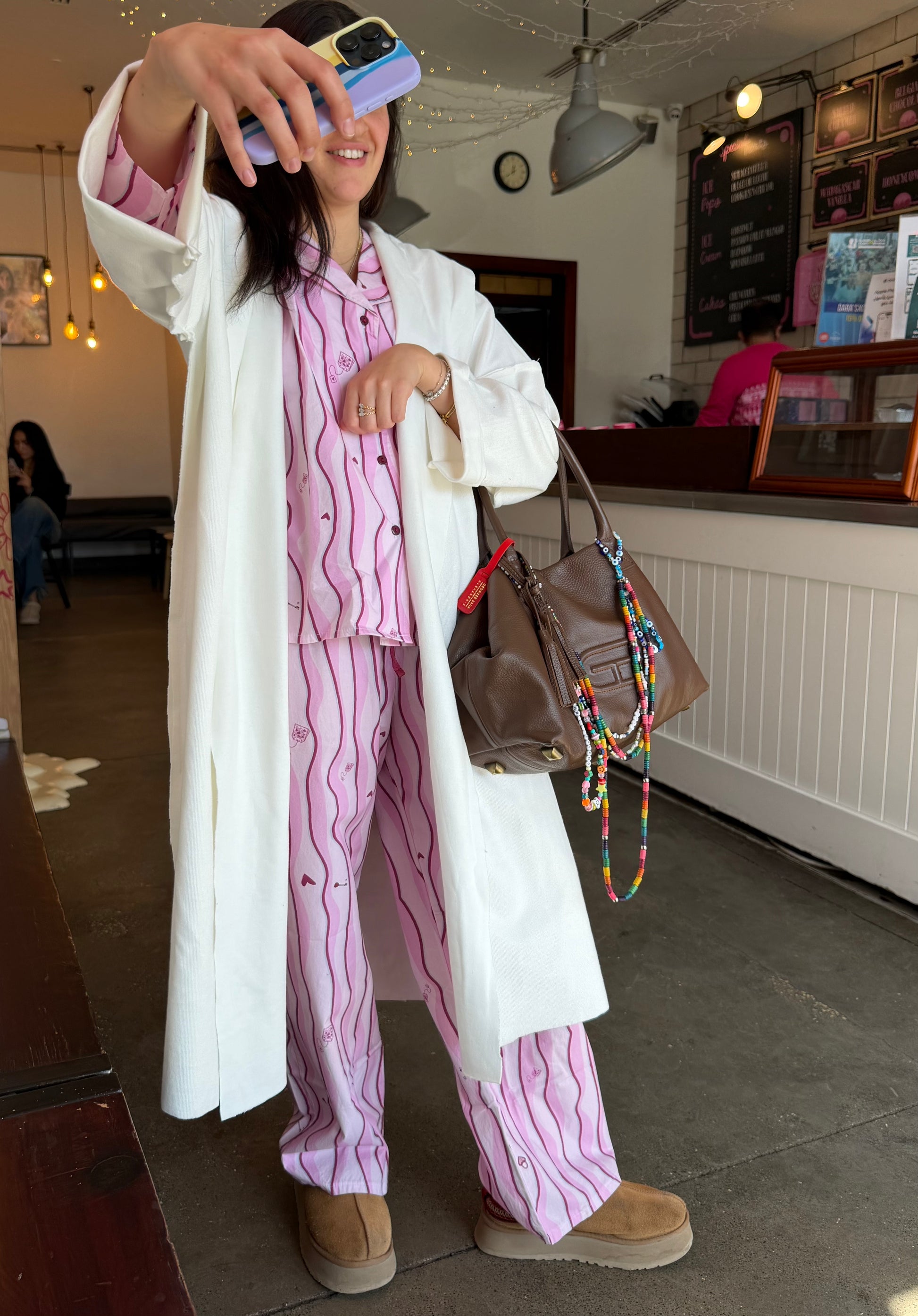 The Sleeplover Robe in biscuit beige