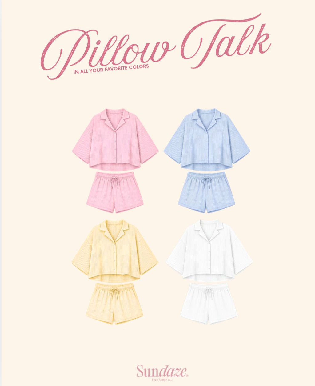 The Pillow Walk set in Soft White